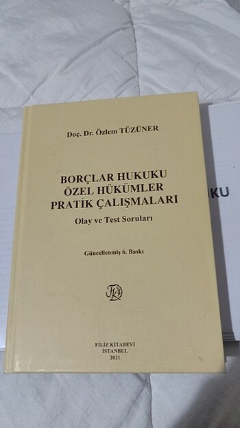 Özlem tüzüner borçlar hukuku özel pratik çalışması