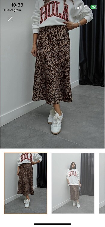 Leopar saten etek