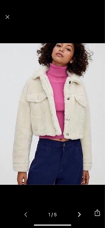 Pull and bear peluş ceket