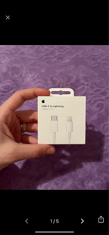 Orjinal iPhone şarj kablosu