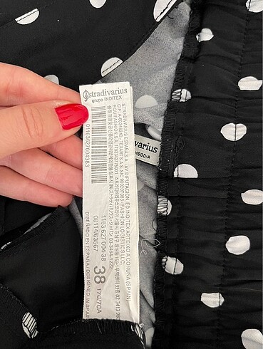 38 Beden Stradivarius Puantiyeli Pantolon