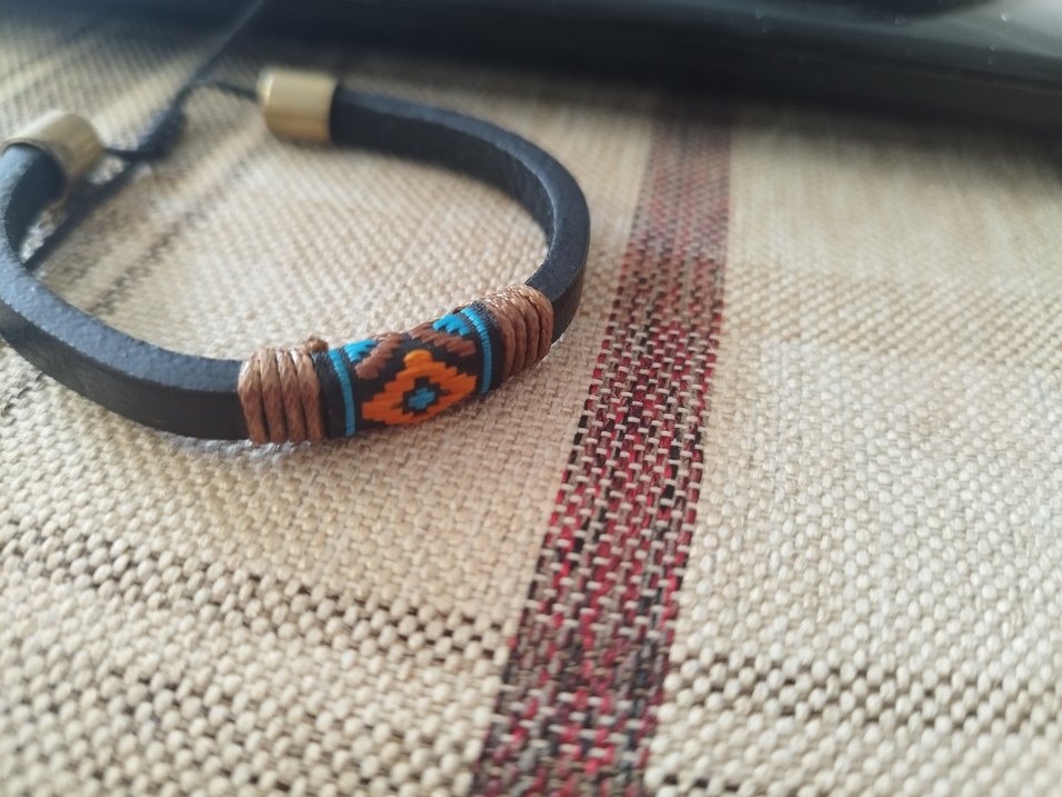 Bohem Tarz Erkek Deri Bileklik - Görsel 2