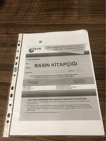 2011 lisans yerleştirme Türk Dili ve Edebiyatı