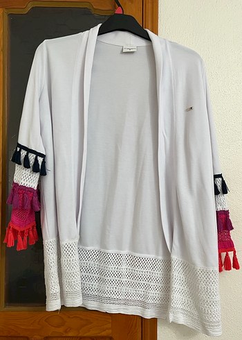 Uspa Polo Beyaz Kadın Hırka