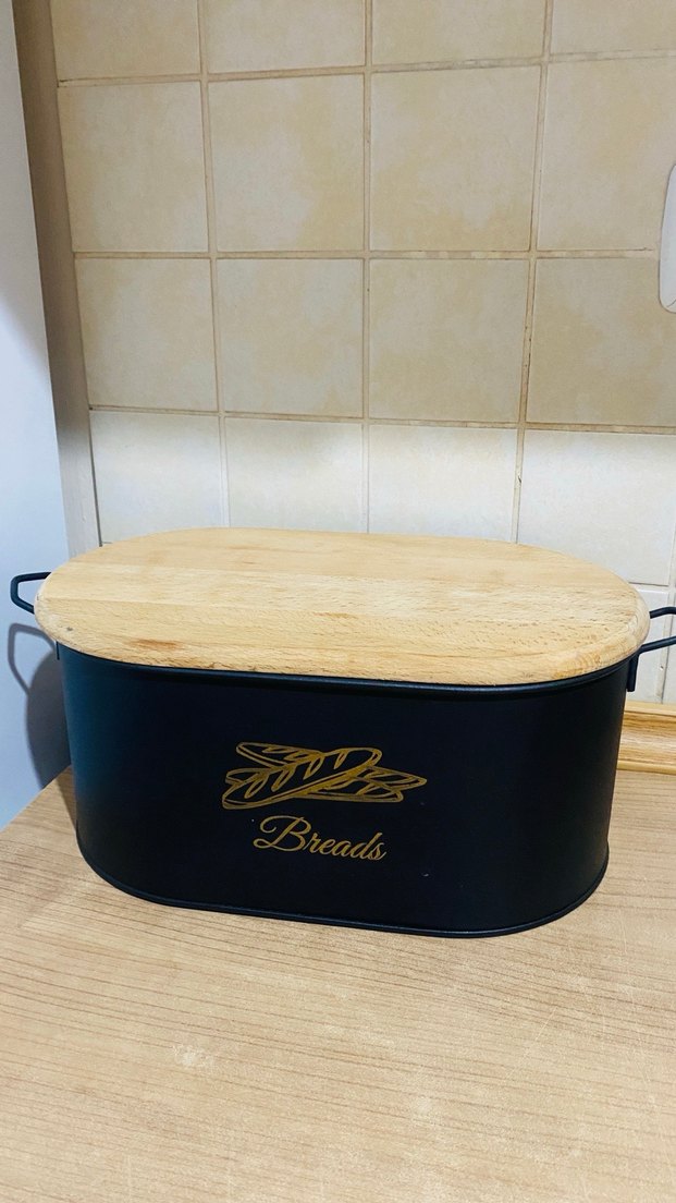 Ahşap Kapaklı Siyah Mutfak Saklama Seti - Görsel 3