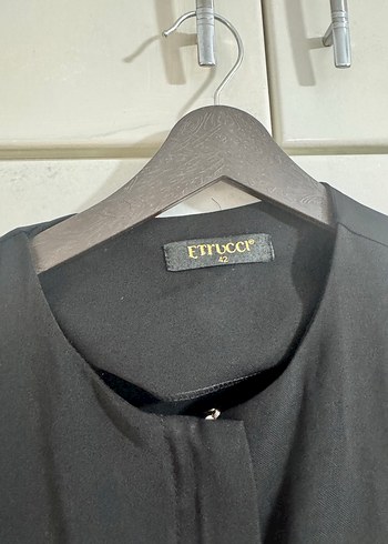 Uzun Siyah Kadın ferace - Görsel 3