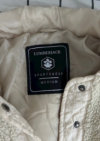 Lumberjack Bej Kadın Midi Kış Ceketi Yumuşak Kumaş