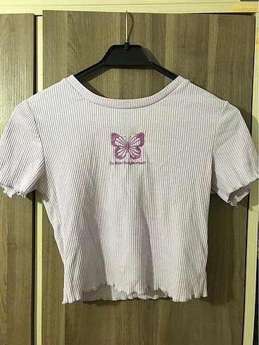 Lila fitilli kelebek crop