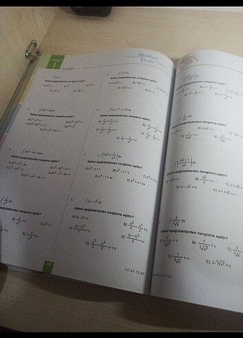  Beden Renk ÜÇDÖRTBEŞ Ayt matematik soru bankası