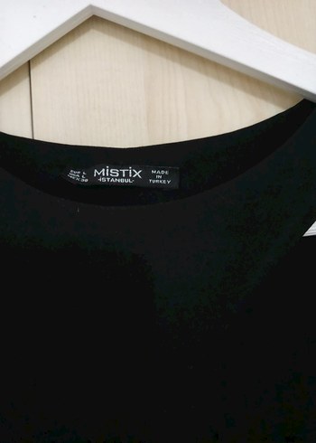 Siyah Asimetrik Crop Top - Görsel 3