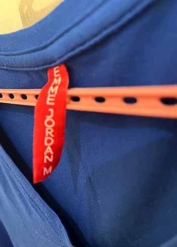 Mavi V Yaka Kadın Tişört - Görsel 2