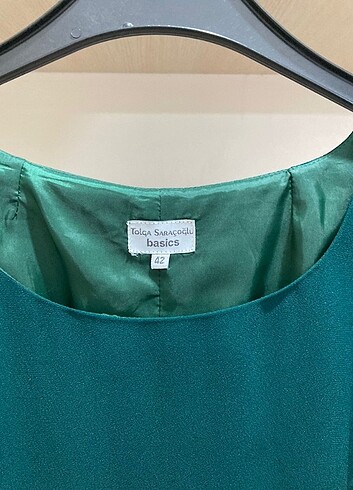 xl Beden yeşil Renk Tolga Saraçoğlu elbise