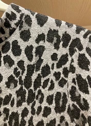 Leopar desenli elbise - Görsel 5