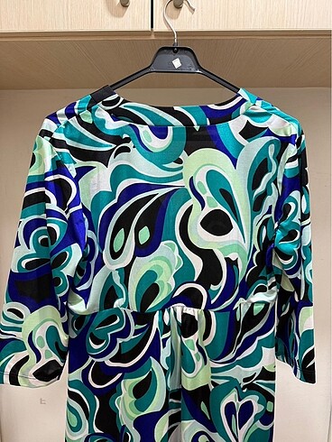 Desenli elbise - Görsel 5