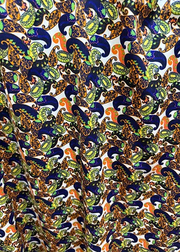 Renkli Baskılı Uzun Kollu Bohem Elbise - Görsel 4