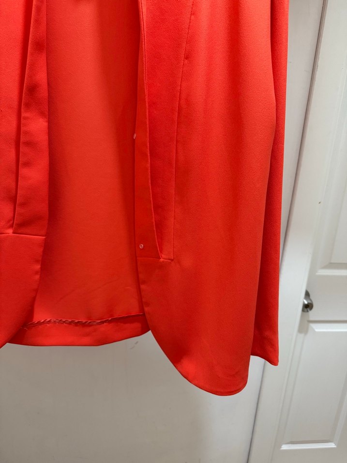 Kırmızı Drapeli Kadın Blazer Ceket - Görsel 3