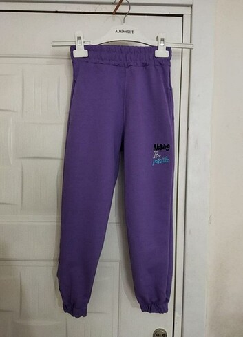 Kız çocuk mor eşofman altı 7 yaş - Görsel 3