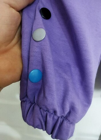 Kız çocuk mor eşofman altı 7 yaş - Görsel 2