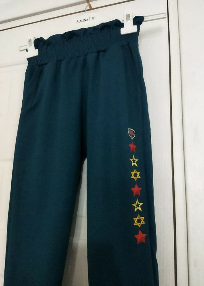 Kız çocuk Jogger 10 yaş eşofman altı - Görsel 3