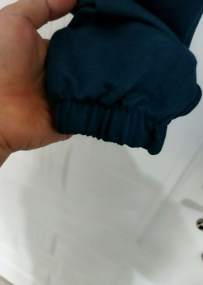 Kız çocuk Jogger zümrüt yeşili eşofman altı 9 yaş - Görsel 4