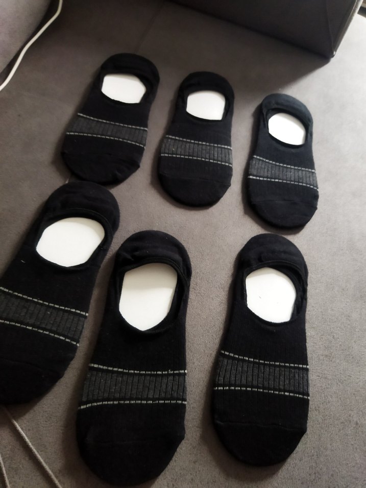 Erkek Siyah Midi Spor Çorap 6'lı Set - Görsel 5