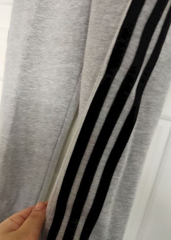 Gri Adidas erkek rahat kesim S beden eşofman altı - Görsel 8