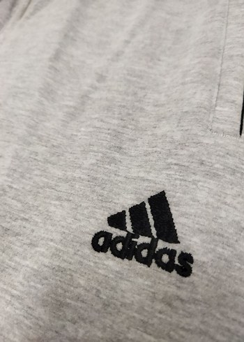 Gri Adidas erkek rahat kesim S beden eşofman altı - Görsel 9
