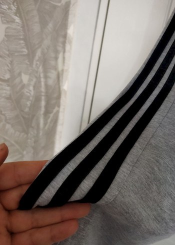 Gri Adidas erkek rahat kesim S beden eşofman altı - Görsel 18