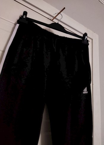 Siyah Adidas Erkek Rahat Kesim Eşofman Altı - Görsel 13