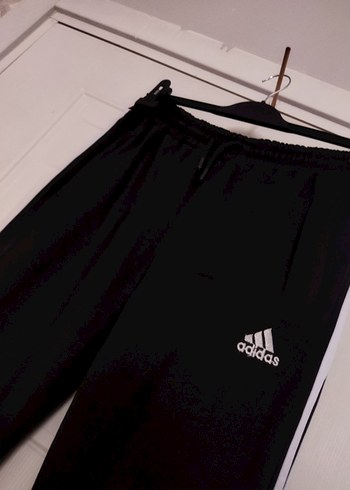 Siyah Adidas Erkek Rahat Kesim Eşofman Altı - Görsel 15