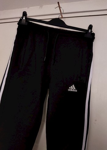 Siyah Adidas Erkek Rahat Kesim Eşofman Altı - Görsel 8