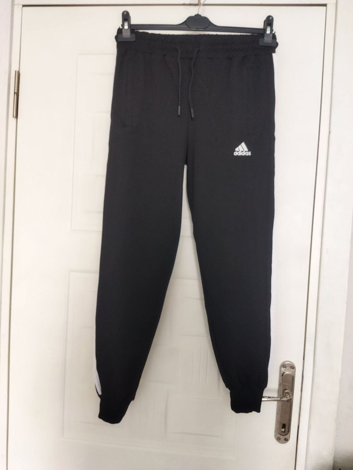 Siyah Adidas Erkek Rahat Kesim Eşofman Altı - Görsel 5