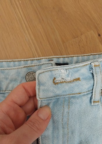Trendyol & Milla Bej Midi Denim Kadın Mini Etek