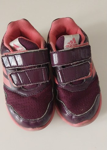 Mor Kadın Çocuk Spor Ayakkabısı Velcro