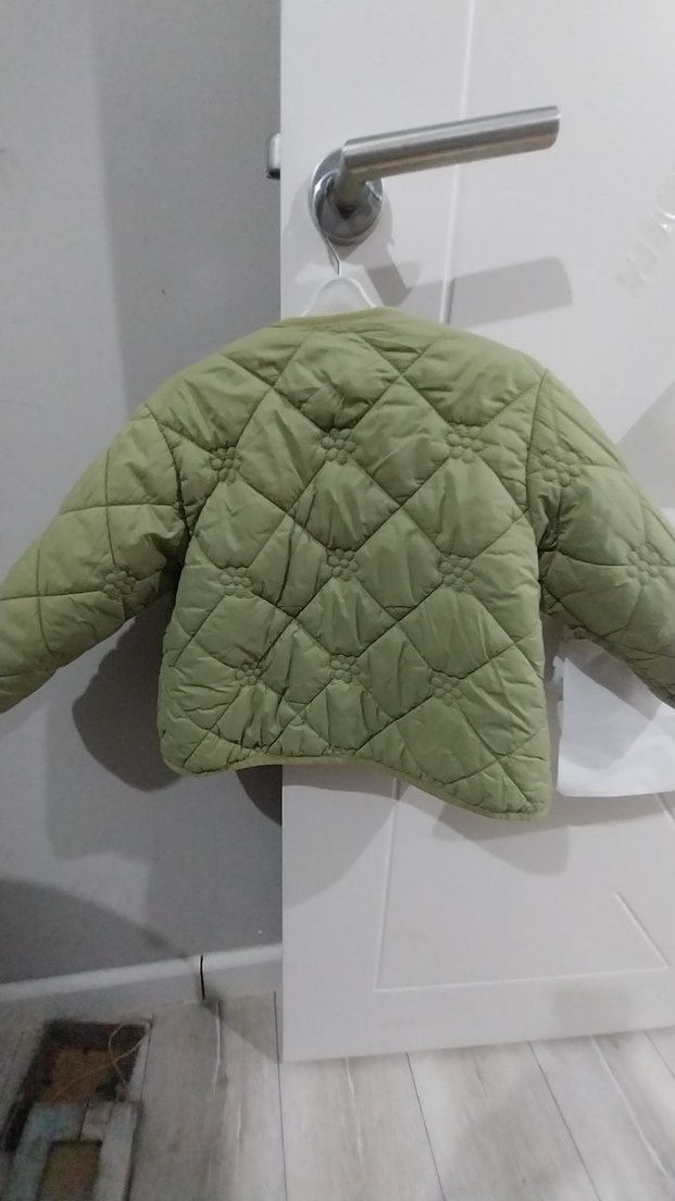 Zara Yeşil Kız çocuk Mont - Görsel 5