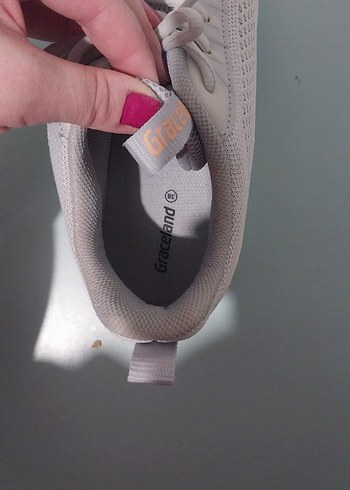 Zara Gri Kadın Spor Ayakkabı Rahat Tasarım - Görsel 5