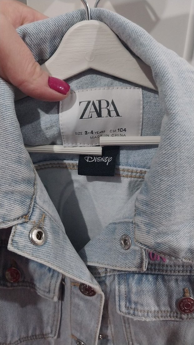 Zara Minnie Kız Çocuk Kot Ceket - Görsel 2