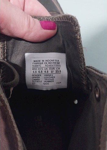 Converse Gerçek Deri Kahverengi Kadın Ayakkabı - Görsel 7