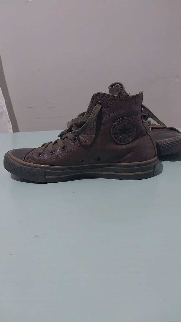 Converse Gerçek Deri Kahverengi Kadın Ayakkabı - Görsel 2