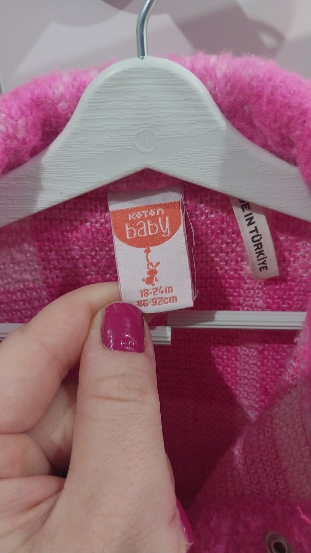 Koton Kız Çocuk Pembe Oduncu Gömlek - Görsel 4