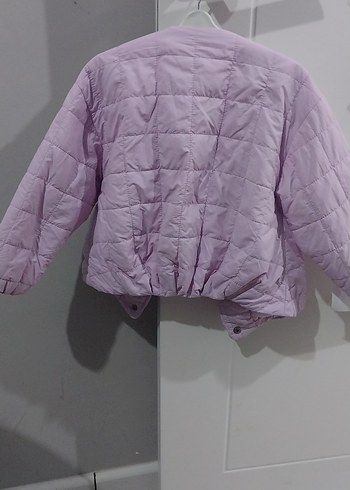 Zara Kız çocuk lila mevsimlik mont - Görsel 6