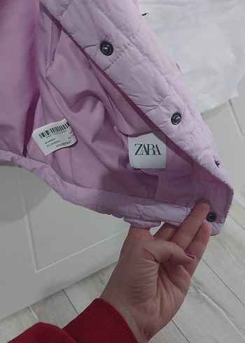 Zara Kız çocuk lila mevsimlik mont - Görsel 2