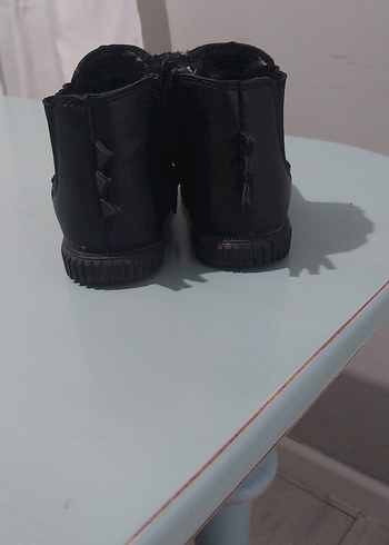 LcWaikiki Kız Çocuk Siyah Punk Tarzı Kürklü Bot - Görsel 5