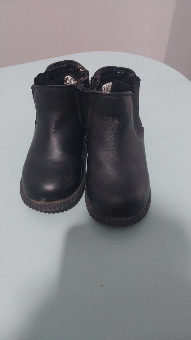 LcWaikiki Kız Çocuk Siyah Punk Tarzı Kürklü Bot - Görsel 3