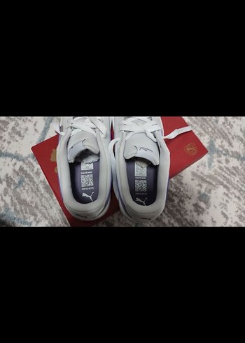 43 numara Puma Beyaz Mor Günlük Spor Ayakkabı - Görsel 6