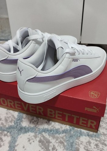 43 numara Puma Beyaz Mor Günlük Spor Ayakkabı - Görsel 3