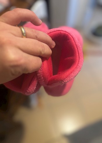 Nakışlı Pembe Kız Çocuk Ev Terliği - Görsel 2