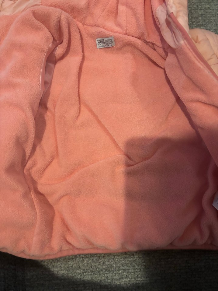 Kız Çocuk Kapüşonlu Fermuarlı Pembe Mont - Görsel 5