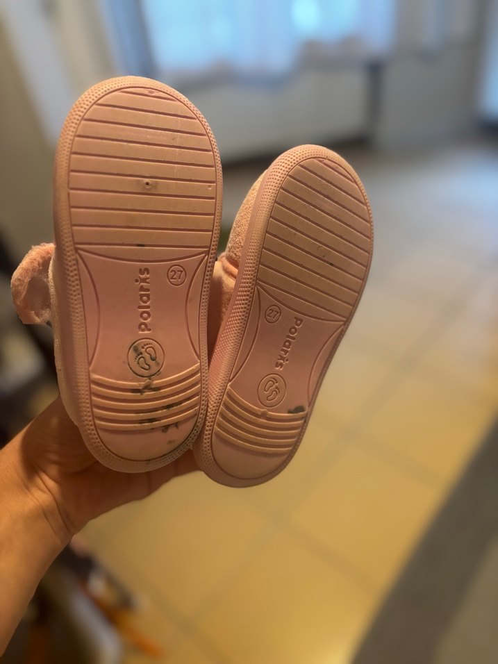 Kız Çocuk pembe panduf polaris - Görsel 2