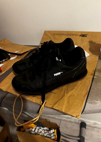 38 Beden siyah Renk Puma Siyah kadın Spor Ayakkabı ST Runner